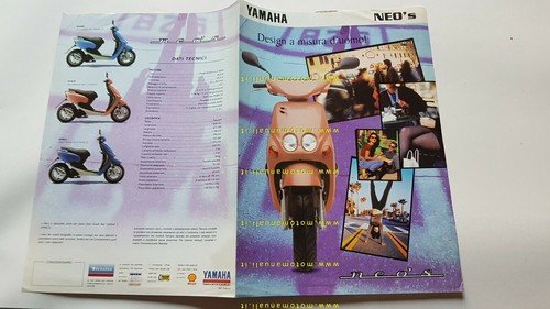 Yamaha 50 NEO'S 1997 scooter depliant ITALIANO originale