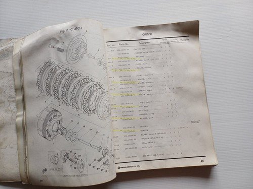 Yamaha 650 XS1 - XS1F - XS2 1971 catalogo ricambi …