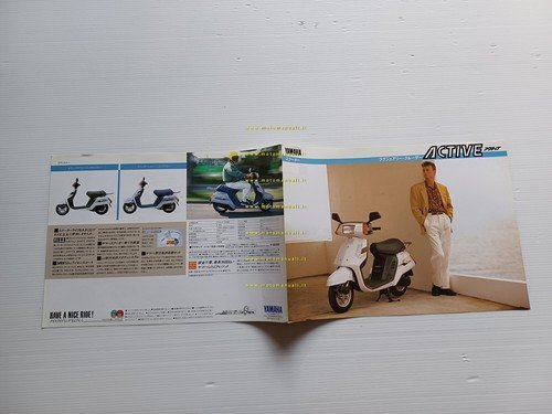 Yamaha Active 50 1989 scooter depliant GIAPPONESE originale