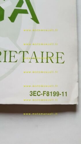 YAMAHA BELUGA 50 3EC scooter 1989 manuale uso originale owner's …