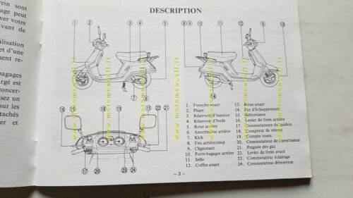 YAMAHA BELUGA 50 3EC scooter 1989 manuale uso originale owner's …