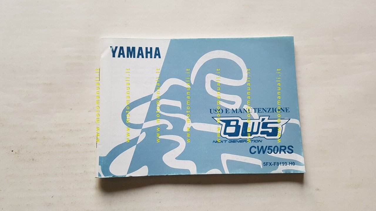 Yamaha BW's 50 Next Generation CW50RS 1998 manuale uso manutenzione …