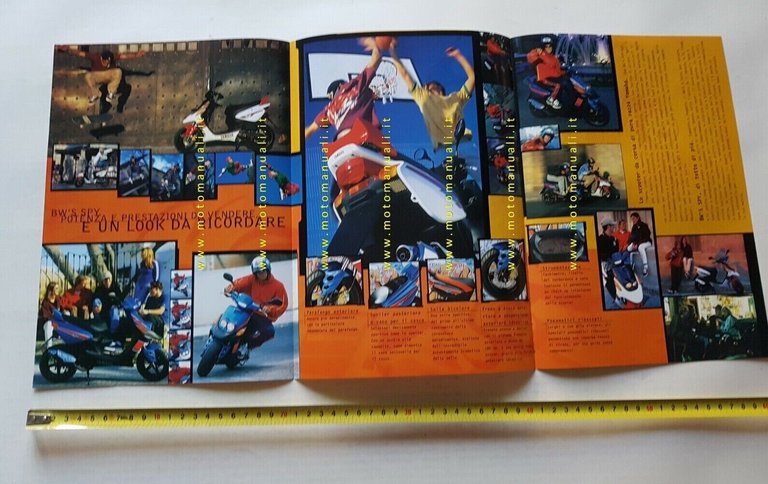 Yamaha BW'S 50 SPY 1997 depliant originale scooter italiano brochure