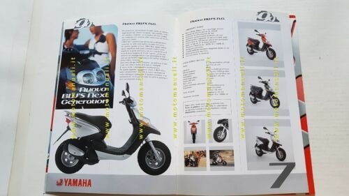 Yamaha cartella stampa originale presentazione nuovi modelli 1999 depliant