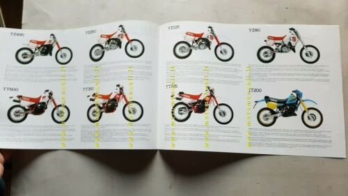 Yamaha Competition modelli moto Corsa TZ YZ 1988 depliant originale …