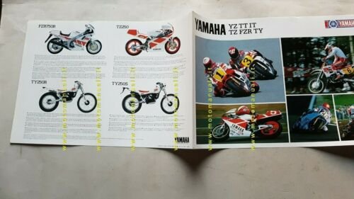 Yamaha Competition modelli moto Corsa TZ YZ 1988 depliant originale …