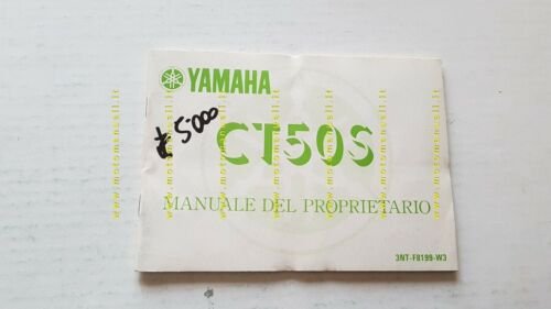 YAMAHA CT 50 S 3NT scooter 1990 manuale uso originale …