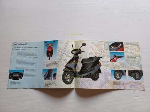 Yamaha Cygnus 125 1995 Scooter depliant ITALIANO originale