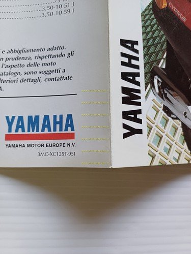 Yamaha Cygnus 125 1995 Scooter depliant ITALIANO originale