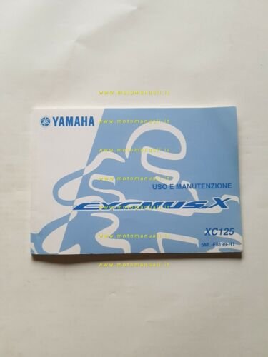 Yamaha Cygnus XC 125 2004 manuale uso manutenzione ITALIANO libretto …