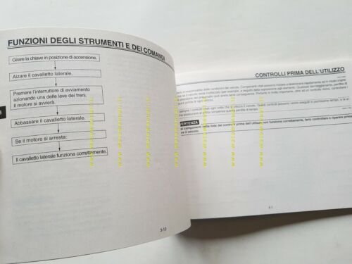 Yamaha Cygnus XC 125 2004 manuale uso manutenzione ITALIANO libretto …