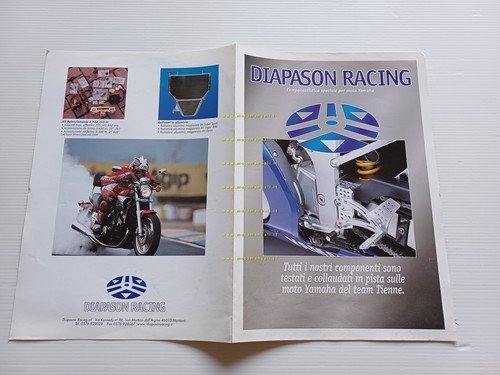 Yamaha Diapason Racing accessori speciali R1 R6 R7 depliant ITALIANO …
