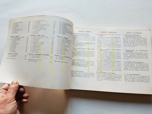 Yamaha DS7 - R5F - RD 350-250 1973 manuale officina …