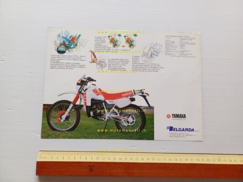 Yamaha DT 125 LC 1985 depliant ITALIANO originale