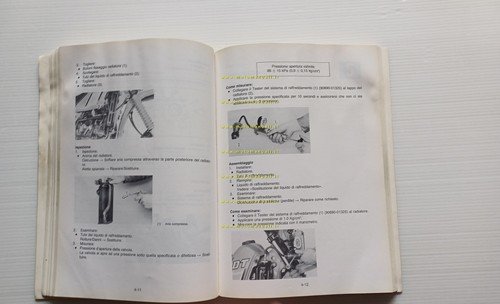 Yamaha DT 125 LC 1986 manuale officina ITALIANO originale