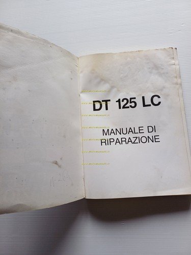 Yamaha DT 125 LC 1986 manuale officina ITALIANO originale
