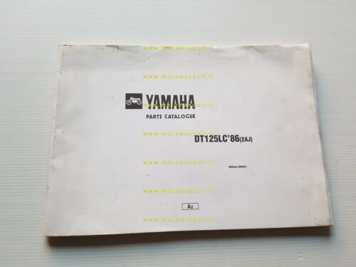 Yamaha DT 125 LC 2AJ 1986 catalogo ricambi originale spare …
