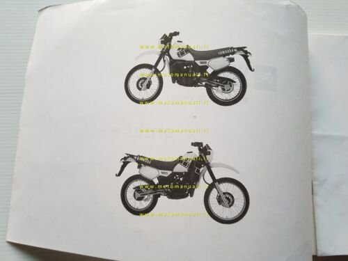 Yamaha DT 125 LC 2AJ 1986 catalogo ricambi originale spare …