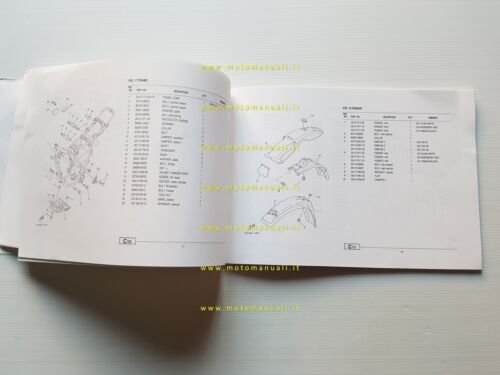 Yamaha DT 125 LC 2AJ 1986 catalogo ricambi originale spare …