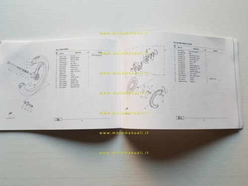 Yamaha DT 125 LC 2AJ 1986 catalogo ricambi originale spare …