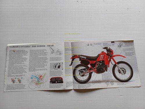 Yamaha DT 125 LC Tenerè 1984 depliant Tedesco originale