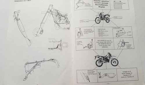 Yamaha DT 125 R 1989 manuale assemblaggio officina originale no …