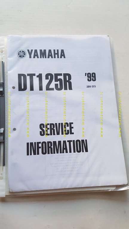 Yamaha DT 125 R 1999 Service Information manuale officina originale …