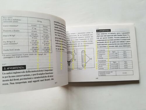 Yamaha DT 125 R 3PY 1989 manuale uso manutenzione ITALIANO …