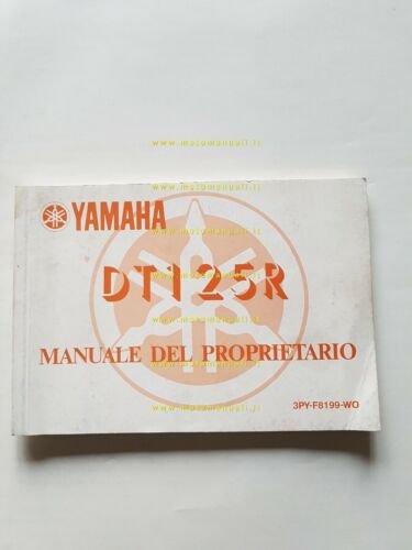 Yamaha DT 125 R 3PY 1989 manuale uso manutenzione ITALIANO …