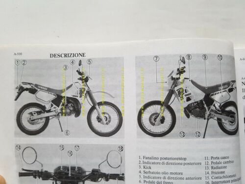 Yamaha DT 125 R 3PY 1989 manuale uso manutenzione ITALIANO …