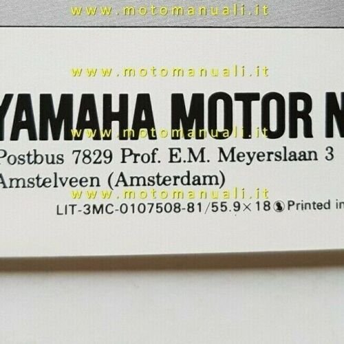 Yamaha DT 250 - 175 MX 1981 depliant DEUTSCH FRENCH …