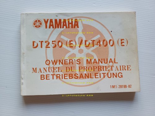 Yamaha DT 250 - DT 400 (E) 1M1 1977 manuale …