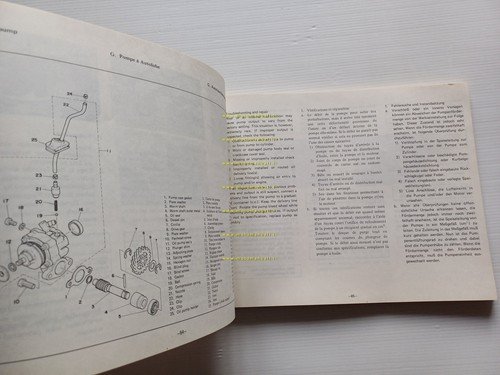 YAMAHA DT 400 - 250 1M1 1977 manuale officina INGLESE …
