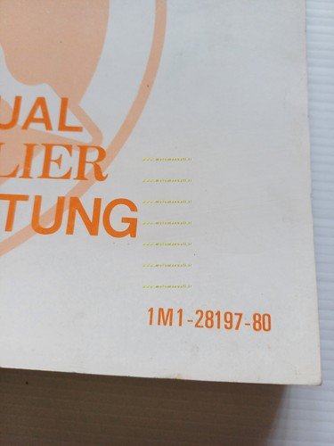 YAMAHA DT 400 - 250 1M1 1977 manuale officina INGLESE …