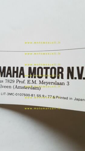 Yamaha DT \ RD 80 MX - FS 80 SE …