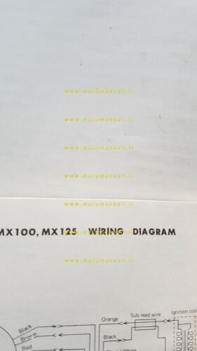 YAMAHA Enduro MX 100125 1973 manuale uso originale INGLESE owner's …