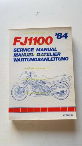 Yamaha FJ 1100 1984 manuale officina INGLESE originale workshop manual
