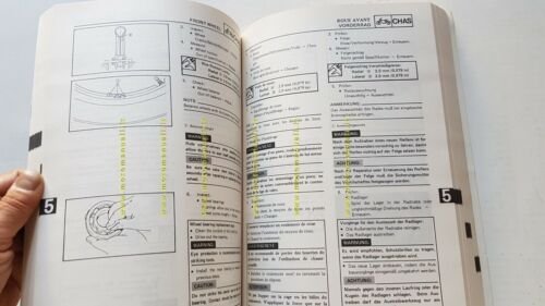 Yamaha FJ 1100 1984 manuale officina INGLESE originale workshop manual