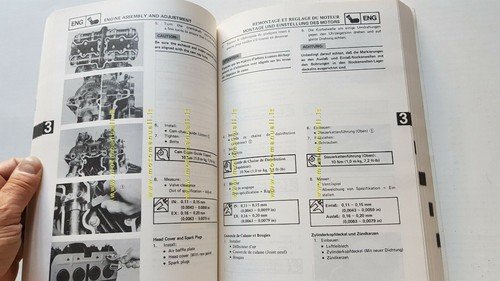 Yamaha FJ 1100 1984 manuale officina INGLESE originale workshop manual