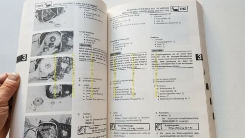 Yamaha FJ 1100 1984 manuale officina INGLESE originale workshop manual