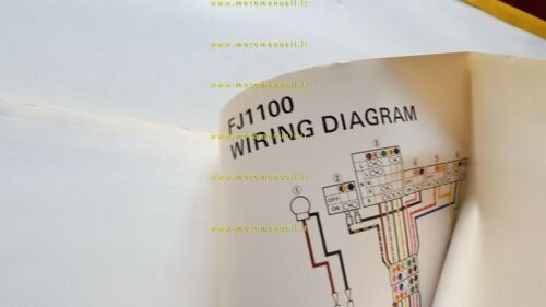 Yamaha FJ 1100 1984 manuale officina INGLESE originale workshop manual