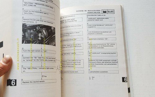 Yamaha FJ 1100 1984 manuale officina INGLESE originale workshop manual