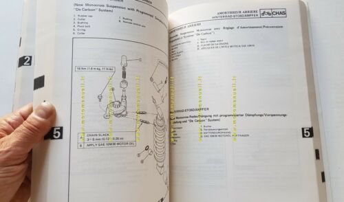 Yamaha FJ 1100 1984 manuale officina INGLESE originale workshop manual