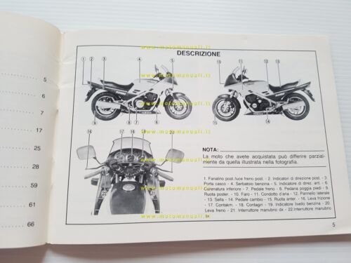 Yamaha FJ 1100 1984 manuale uso manutenzione libretto originale italiano