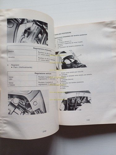Yamaha FJ 1100 1986 manuale officina ITALIANO originale
