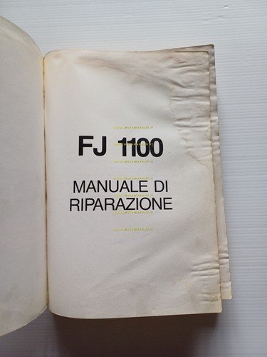 Yamaha FJ 1100 1986 manuale officina ITALIANO originale
