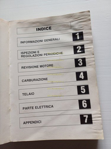 Yamaha FJ 1100 1986 manuale officina ITALIANO originale