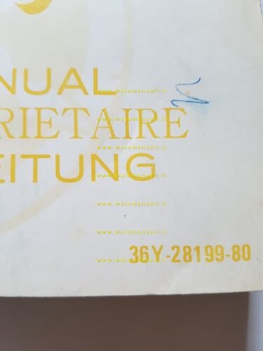 Yamaha FJ 1100 36Y 1983-84 manuale uso manutenzione originale