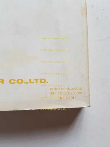 Yamaha FJ 1100 36Y 1983-84 manuale uso manutenzione originale