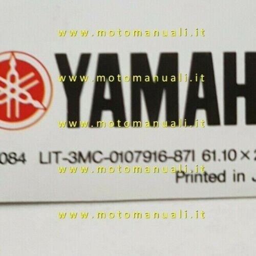 Yamaha FJ 1200 1987 depliant originale moto ITALIANO brochure